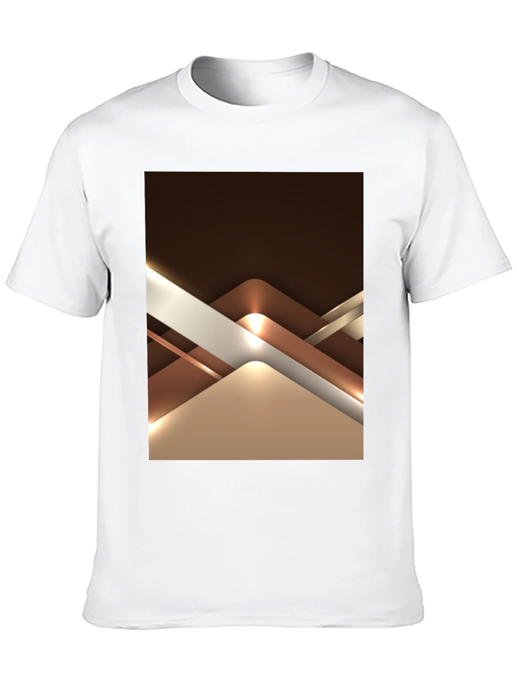 Abstract Geometric Design Graphic Tee - Black product image 9