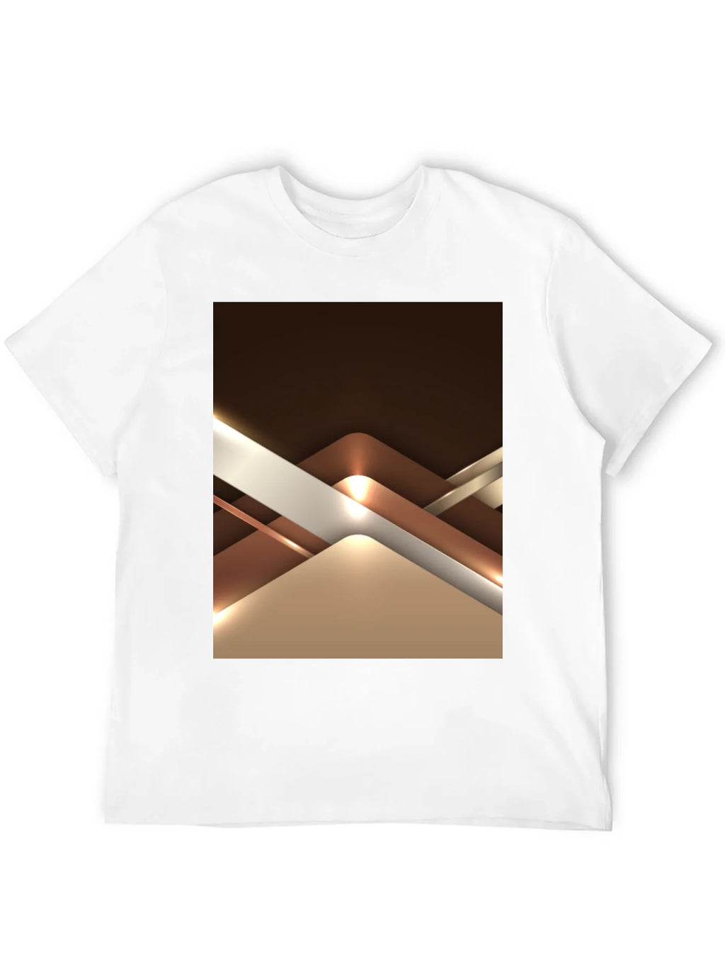 Abstract Geometric Design Graphic Tee - Black product image 11
